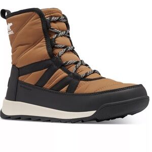 Sorel Whitney II Short Lace unisex winter waterproof elk tan boots